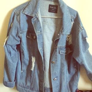 Distressed Jean Jacket